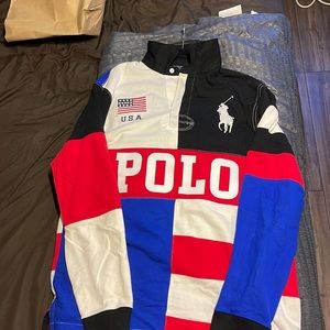 Long Sleeve Collared Polo Shirt